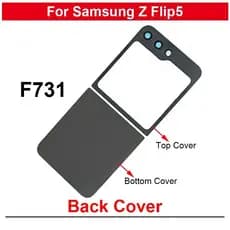 Peças De Reposição Para Reparo Do Painel Da Tampa Moldura Superior E Inferior Traseira Samsung Galaxy Z Flip 5 SM-F731
