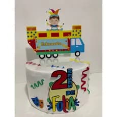 ENVIO RÁPIDO Topo topper de bolo carnaval personalizado | Caminhão | mesversario | trio | topper