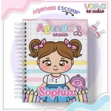 Agenda escolar 2026 aluna Personalizada com nome