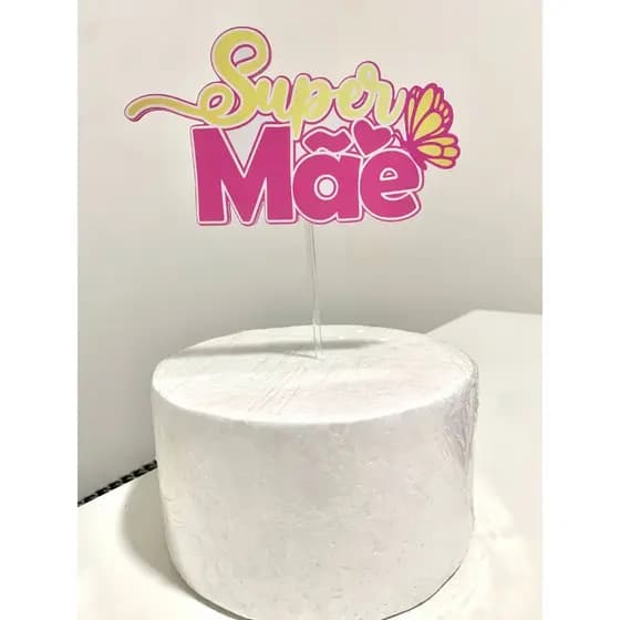 ENVIO RÁPIDO - kit com 4/8/12 topos topper dia das mães