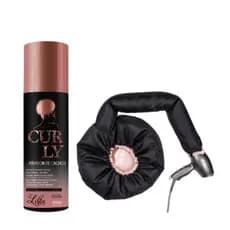 Ativador de Cachos Curly com Touca toca Difusora para definição dos cabelos cacheados melhor preço