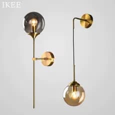 Luz De Parede Lâmpada Interior Banheiro Quarto Nordic Sala Estar Luxo Hotel Led Estética