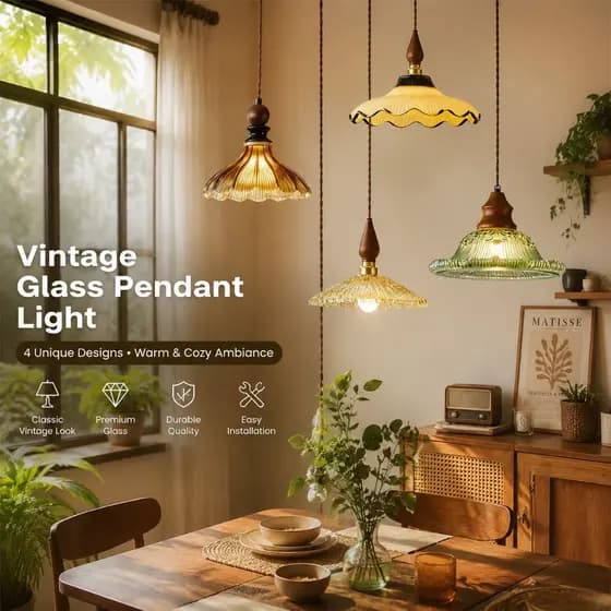 Luminária Pendente De Vitral , Lustres De Teto Estilo Medieval , Droplight Decorativo Para Cafés , Hotéis E Ilhas De Coz