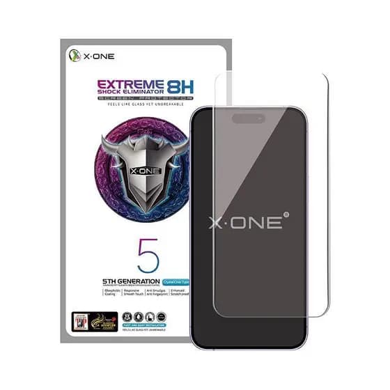 Película X-ONE Extreme Shock 8H 5ª Geração p/ iPhone | Proteção Máxima | Ultra Resistência