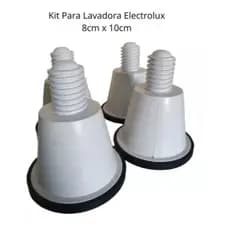 Pé Nivelador Anti Vibração Máquina Electrolux Mais Alta 4 Unidades 5 6 7 8 9 10 11 12kg ** Mais Alto