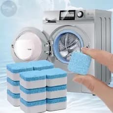 KIT 2 Pastilhas para Limpeza de Máquinas de Lavar Roupas Efervescentes Multifuncional