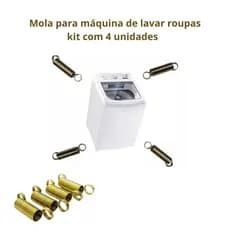 Kit 12 Molas Do Cesto Tirantes Máquina Lavadora Roupas Electrolux