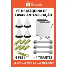 Kit para Máquina de Lavar- Completo com Pés, Mola e Tirantes
