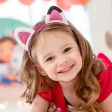 Tiara Gabby Emborrachada Tiara Orelha da casa magica da Gabby Infantil.