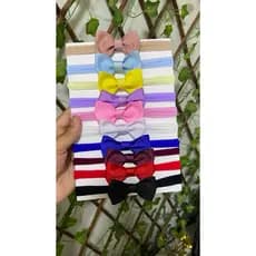 kit com 10 lacinhos faixa meia de seda RN cores variadas