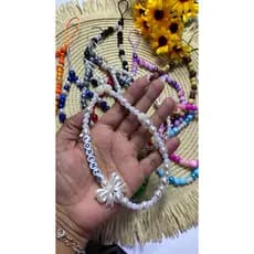 strapfone / cordinha pulseira para celular miçangas