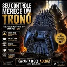 Suporte para Controle PS4 E PS5 SEU CONTROLE MERECE UM TRONO