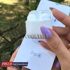 Pro 4 Mini Fones De Ouvido Controle de toque TWS Bluetooth 5.0 Carregamento sem fio Para Android E xiaomi