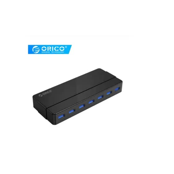 Hub 7 Portas Orico Usb 3.0 Com Led Indicador Velocidades Até 5gbps
