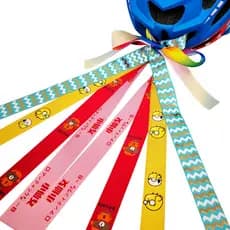 KUFUN Flâmulas De Capacete De Bicicleta De Equilíbrio Infantil , Fitas Coloridas , Decorações Personalizadas De scooter