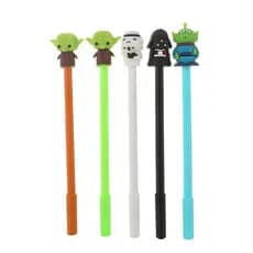 10pcs Cartoon Star Wars Gel Pen Creative Learning Stationery Water-based Pen Cute Student Black Test Pen Wholesale