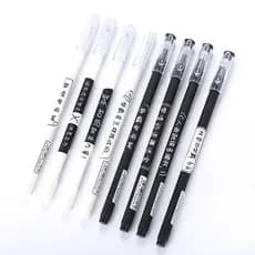 5 pcs Caneta gel Para Estudante/Escritório/Preta A Escola Papelaria
