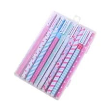 Conjunto De Canetas De Tinta Em Gel Com 10 Cores Criativas / Escrita / Material De Papelaria