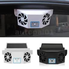 Ventilador De Ventilação Para Carro Movido A Energia Solar Circulação De Ar De Carregamento Resfriamento Automático Radi