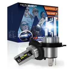 NOVSIGHT 2 Pcs Kit De Lâmpadas LED Para Farol De Carro 6500K IP68 À Prova D'água Luz Branca