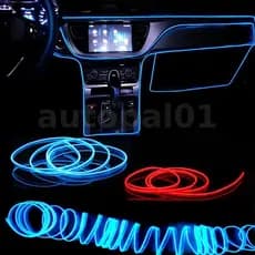 5M USB Luz Atmosfera Do Carro LED Barra De Linha Interior Lâmpada Decorativa EL Fiação Tira De Neon DIY Ambiente Flexíve