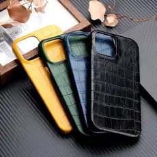 Capa De Couro Com Padrão De Crocodilo Para iPhone 15 13 14 16 12 17 Pro Max 15 Plus Leve E Dura À Prova De Choque