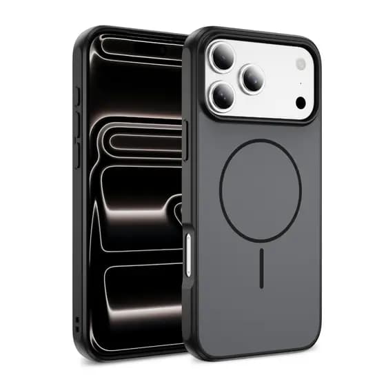 Capa De Telefone Acrílica Magnética De Duas Cores Para iPhone 17 16 15 14 Plus 13 Pro Max 16e 17e Pintura A Óleo Pele Li