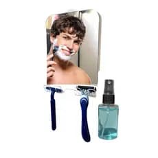 Espelho para Box em Acrilico com Ventosa + Spray Antiembaçante