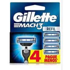 Gillette Refil Para Barbear Mach3 Leve 4 Pague 3