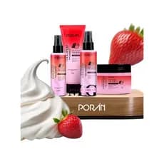 Linha Poran Kit Chocolate Com Pimenta Poran Hidratante Body Splash Oleo Corporal Esfoliante