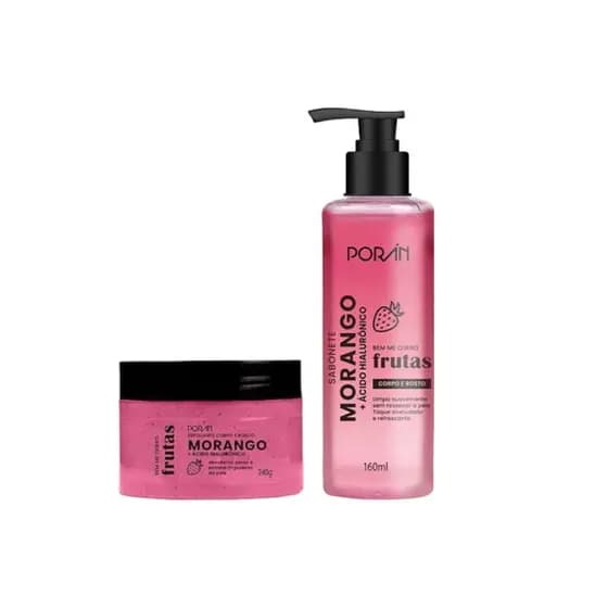 Linha Fruta Poran Sabonete + Esfoliante Porán Rosto E Corpo