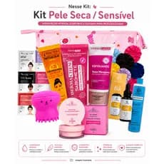 Kit Skin Care Pele Seca E Sensível Para Seu Dia Dia Cuidado Facial Rosa Mosqueta