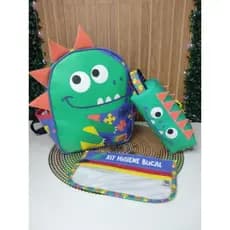 Mochila de passeio/Mochila escolar/Mochila dinossauro/Mochila autismo/bolsa autismo/bolsa dinossauro autismo
