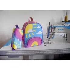Mochila escolar infantil/ mochila de passeio arco- íris
