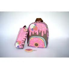 Mochila escolar infantil/ mochila de passeio donuts