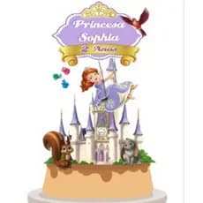 topo de bolo/ topo de bolo princesa sofia/ topo de bolo princesinha Sofia/ topo de bolo personalizado