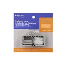 Kit de Acessórios Acabamento Para Persiana Horizontal 25mm Com Parafusos e Buchas
