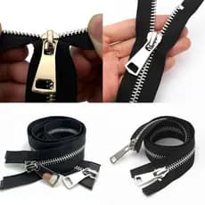 1PC Único/Dupla Cabeça Zíper Material De Liga De Náilon Extremidade Aberta Zip DIY Artesanato Acessórios De Costura Para