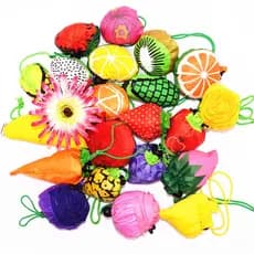 Bolsa Tote de Poliéster Ecológico Reutilizável / Bolsa Dobrável para Compra / Bolsa de Frutas/Verduras