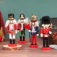 Northvotescastfine 1Pc 13CM Nutcraer Fantoche Soldado Enfeites Pingente De Natal Decoração De Mesa Desenhos Animados Sol