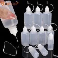 Frasco De Cola Com Ponta De Agulha-Plástico De Apertar Aplicador-Ferramenta De Artesanato De Papel Para Scrapbooking DIY