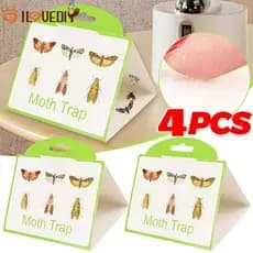 Armadilha De Traças Para Armário De Despensa | Placa Pegajosa De Papel Ecológico Porão De Armazenamento De Cozinha Atrai