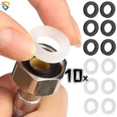 10 Pçs O-Ring Anel De Vedação De Silicone Aquecedor De Água Torneira Juntas Borracha Macia Resistente Ao Calor Cozinha A