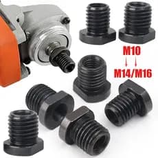 Adaptador De Eixo De Rebarbadora M10 De Conversão De Modo Duplo , Troca Rápida , Aço De Alto Carbono M10 Para M14/M16 ,