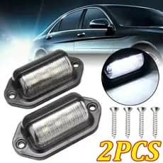 Universal 6 LED Luzes Da Placa De Licença À Prova Dwaterproof Água Carro Caminhão RV Reboque Van Licenças Lanterna Trase
