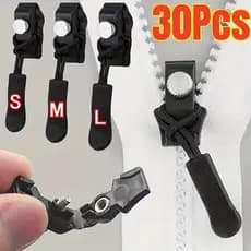 Kit De Reparo De Zíper Destacável , Instalação Sem Ferramentas , Extrator Universal , 3 Cabeças De Tamanhos Diferentes ,