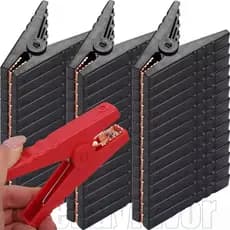 4-1Pcs 100A Grandes Clipes De Jacaré De Crocodilo-Partida De Emergência-Braçadeira De Fio De Fogo-Conector De Cabo Jumpe