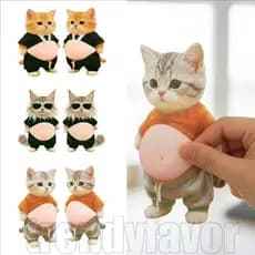 Adesivo De Barriga 3D De Gato De 5-1 Unidade-Autoadesivo-Lembrancinha De Festa De Aniversário Infantil-Decoração De Carr