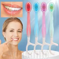 4/16 Unidades 5 Em 1 Escova De Dentes Descartável Com Contas Explodidas-Para Cuidados Os-Acessórios De Viagem-Ferramenta