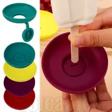 Rack De Picolé De Silicone À Prova De Gotejamento-Para Crianças-Bandeja Anti-De Sorvete-Suporte Qualidade Alimentar-Port